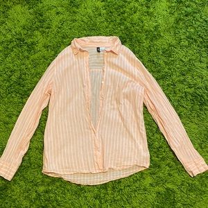 Striped h&m blouse, size s